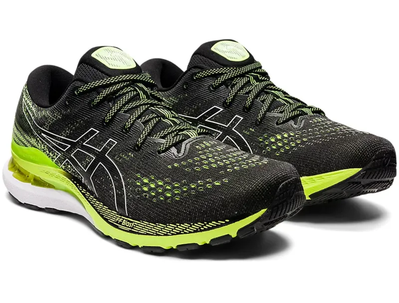 Asics Men's GEL-KAYANO 28 Black/Green-1
